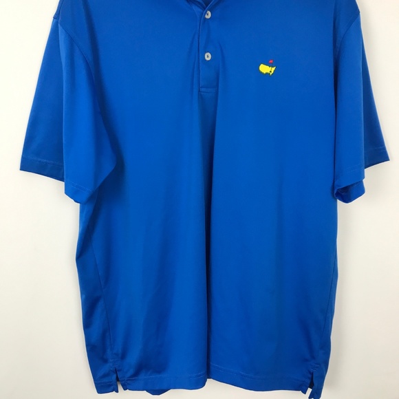 [3 for $15] Master Tech Plain Solid Blue Polo Shirt Sz Large - Picture 3 of 8